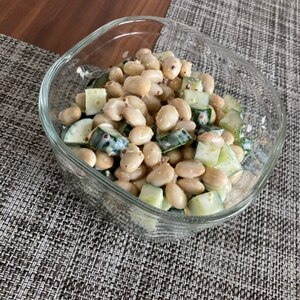 大豆ときゅうりのサラダ